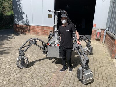 Myself with SherpaTT Robot.