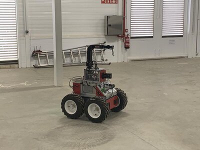 GMVs Foxizirc Robot prepared for Nuclear Scenario Tests.