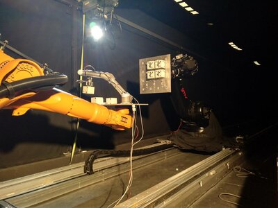 ERGO Orbital Scenario setup in GMV's platform-art laboratory.