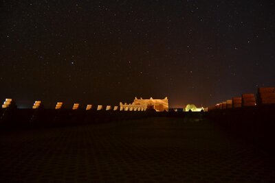 Starry night, Xaluka Hotel's roof.