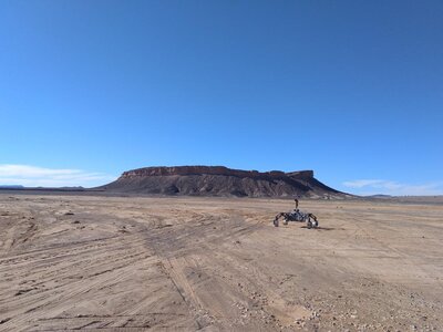 SherpaTT Robot with Gara Medouar in the background.